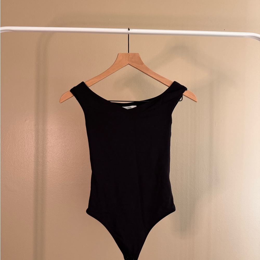 Aritzia Black Off-Shoulder Bodysuit